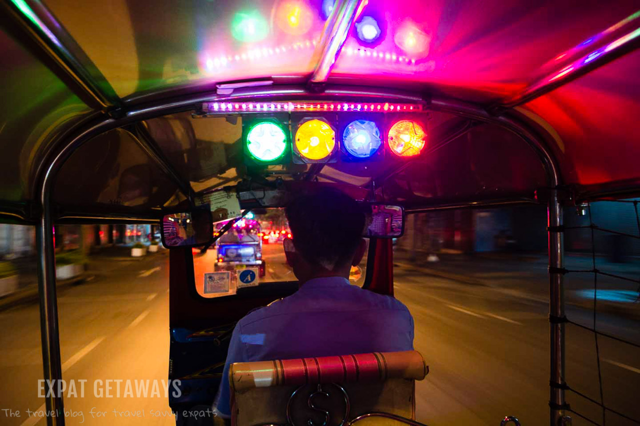 Take to the streets in a Tuk Tuk on a Midnight Food Tour.